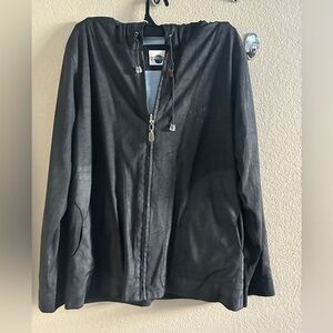 Universal Black Hooded Jacket size M